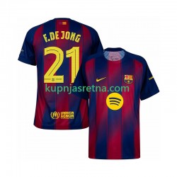 Muškarci Domaći Home Dresova FC Barcelona Frenkie de Jong 21 Champions League 2025-2026 Kratkih Rukava