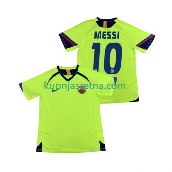 Muškarci Gostujući Away Dresova FC Barcelona Lionel Messi 10 Retro 2005 2006 Kratkih Rukava