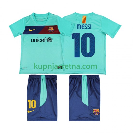 Dječja Gostujući Away Dresova FC Barcelona Lionel Messi 10 Retro 2010 2011 Kratkih Rukava