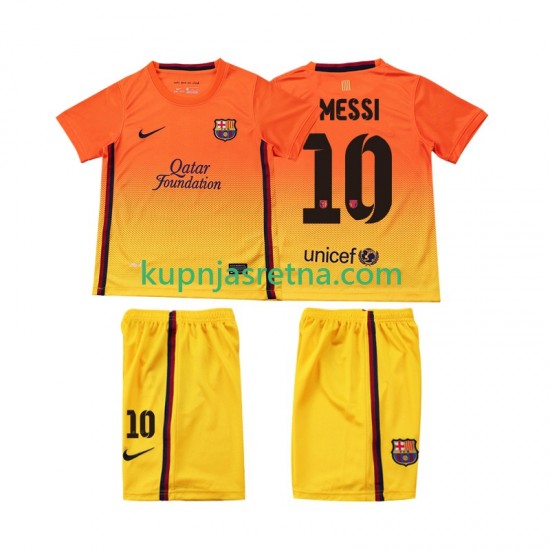 Dječja Gostujući Away Dresova FC Barcelona Lionel Messi 10 Retro 2012 2013 Kratkih Rukava