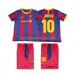 Dječja Domaći Home Dresova FC Barcelona Lionel Messi 10 Retro 2010 2011 Kratkih Rukava