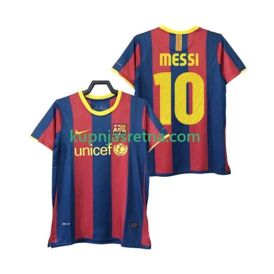 Muškarci Domaći Home Dresova FC Barcelona Lionel Messi 10 Retro 2010 2011 Kratkih Rukava