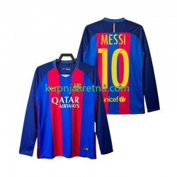 Muškarci Domaći Home Dresova FC Barcelona Lionel Messi 10 Retro 2016 2017 Dugim Rukavima