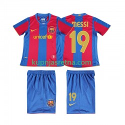 Dječja Domaći Home Dresova FC Barcelona Lionel Messi 19 Retro 2007 2008 Kratkih Rukava