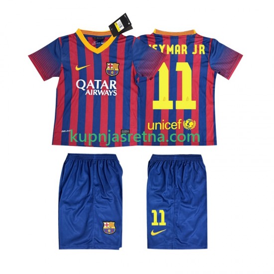 Dječja Domaći Home Dresova FC Barcelona Neymar JR 11 Retro 2013 2014 Kratkih Rukava