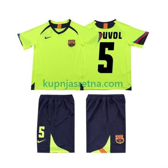 Dječja Gostujući Away Dresova FC Barcelona PUVDL 5 Retro 2005 2006 Kratkih Rukava