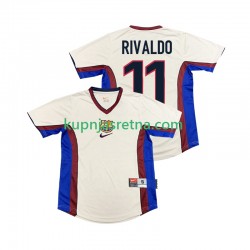 Muškarci Gostujući Away Dresova FC Barcelona RIVALDO 11 Retro 1998 1999 Kratkih Rukava
