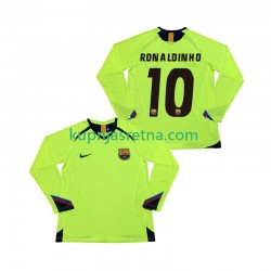 Muškarci Gostujući Away Dresova FC Barcelona RONALDINHO 10 Retro 2005 2006 Dugim Rukavima