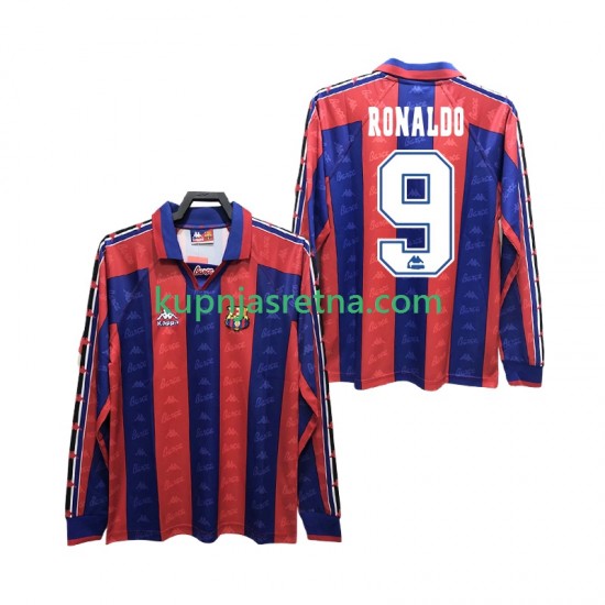 Muškarci Domaći Home Dresova FC Barcelona RONALDO 9 Retro 1996 1997 Dugim Rukavima