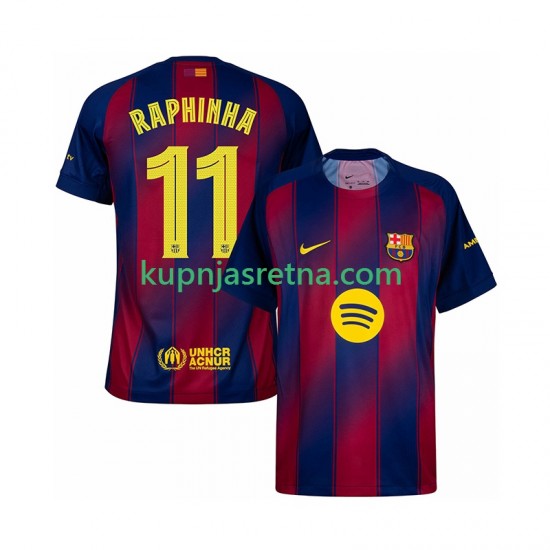 Muškarci Domaći Home Dresova FC Barcelona Raphinha 11 Champions League 2025-2026 Kratkih Rukava