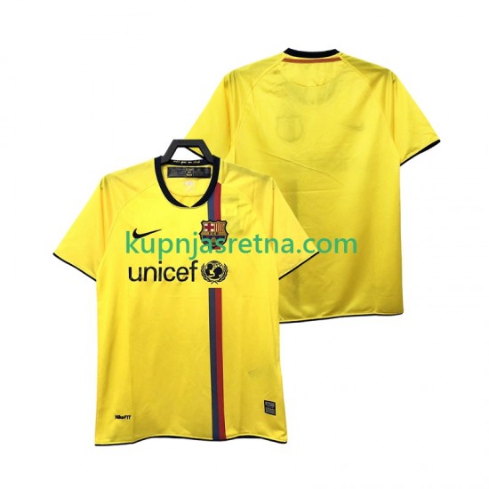 Muškarci Gostujući Away Dresova FC Barcelona Retro 2008 2009 Kratkih Rukava