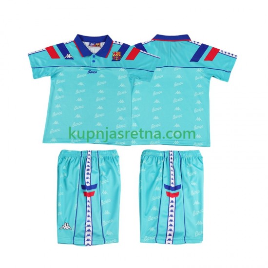 Dječja Gostujući Away Dresova FC Barcelona Retro 1992 1995 Kratkih Rukava