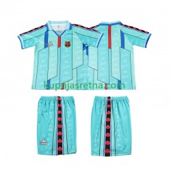 Dječja Gostujući Away Dresova FC Barcelona Retro 1996 1997 Kratkih Rukava Dječja Gostujući Away Dresova FC Barcelona Retro 1996 1997 Kratkih Rukava