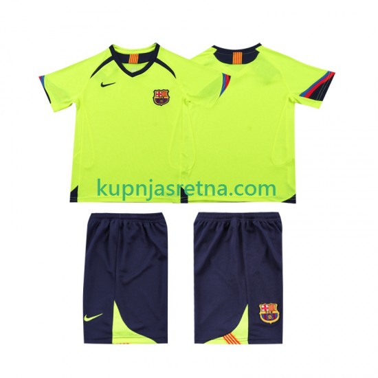 Dječja Gostujući Away Dresova FC Barcelona Retro 2005 2006 Kratkih Rukava