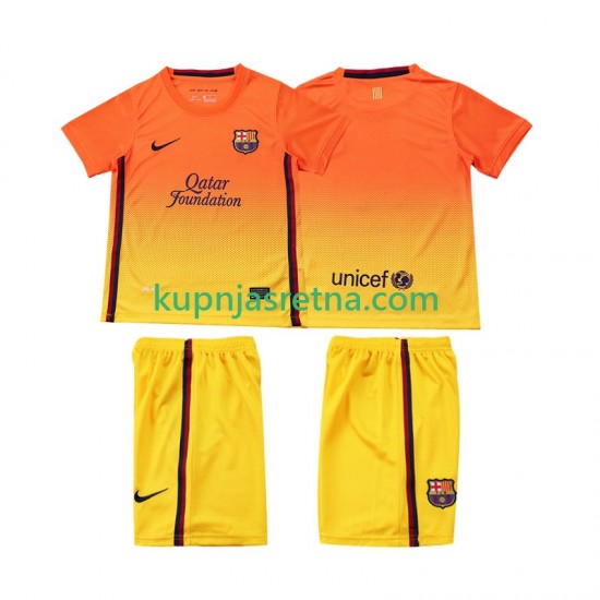 Dječja Gostujući Away Dresova FC Barcelona Retro 2012 2013 Kratkih Rukava