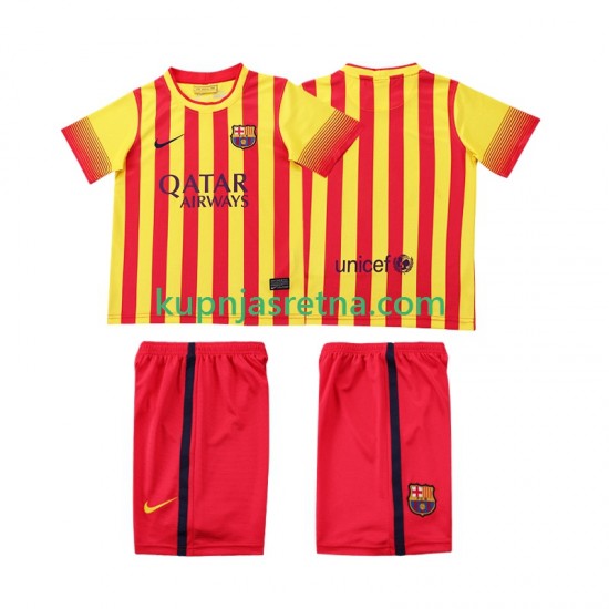 Dječja Gostujući Away Dresova FC Barcelona Retro 2013 2014 Kratkih Rukava