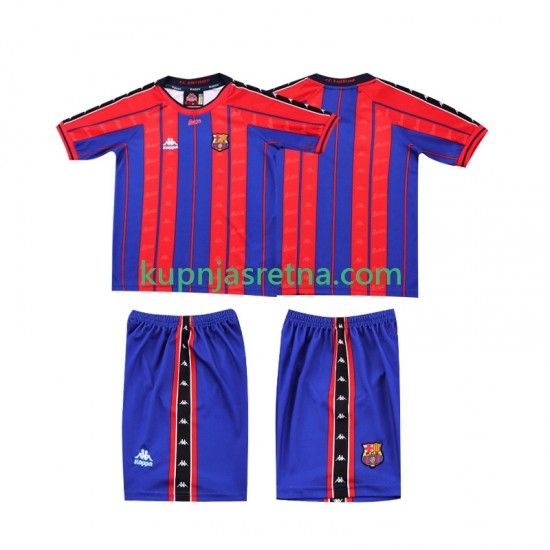 Dječja Domaći Home Dresova FC Barcelona Retro 1997 1998 Kratkih Rukava