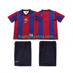 Dječja Domaći Home Dresova FC Barcelona Retro 1998 1999 Kratkih Rukava