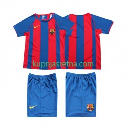 Dječja Domaći Home Dresova FC Barcelona Retro 2004 2005 Kratkih Rukava