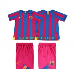 Dječja Domaći Home Dresova FC Barcelona Retro 2005 2006 Kratkih Rukava