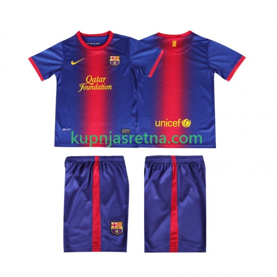 Dječja Domaći Home Dresova FC Barcelona Retro 2012 2013 Kratkih Rukava