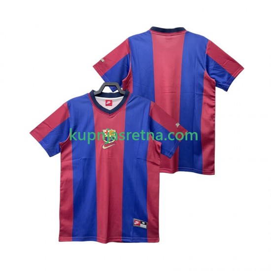 Muškarci Domaći Home Dresova FC Barcelona Retro 1998 1999 Kratkih Rukava