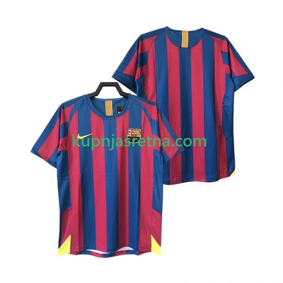 Muškarci Domaći Home Dresova FC Barcelona Retro 2005 2006 Kratkih Rukava