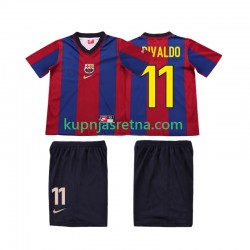 Dječja Domaći Home Dresova FC Barcelona Ronaldo 11 Retro 1998 1999 Kratkih Rukava