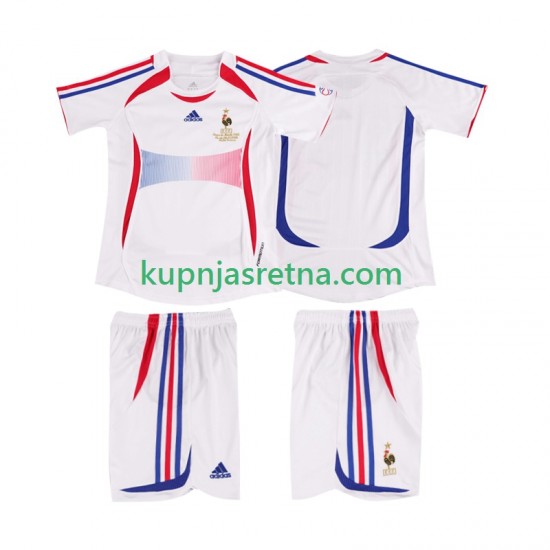 Dječja Gostujući Away Dresova Francuska Retro 2006 Kratkih Rukava