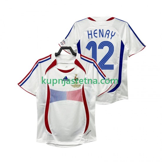 Muškarci Gostujući Away Dresova Francuska Henry 12 Retro 2006 Kratkih Rukava