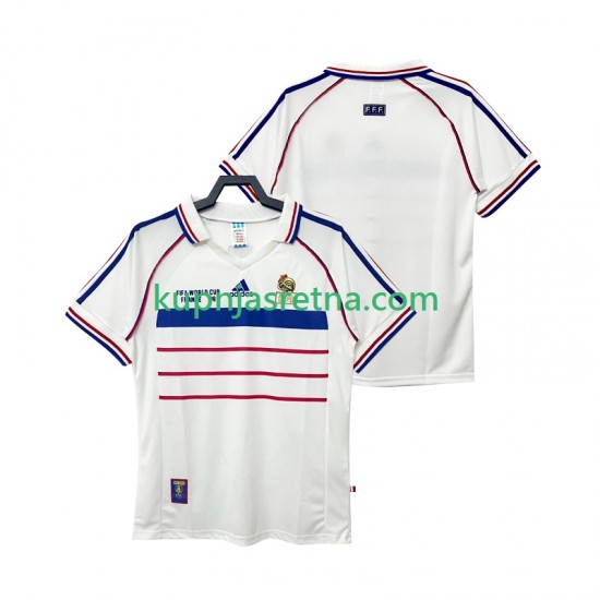 Muškarci Gostujući Away Dresova Francuska Retro 1998 Kratkih Rukava