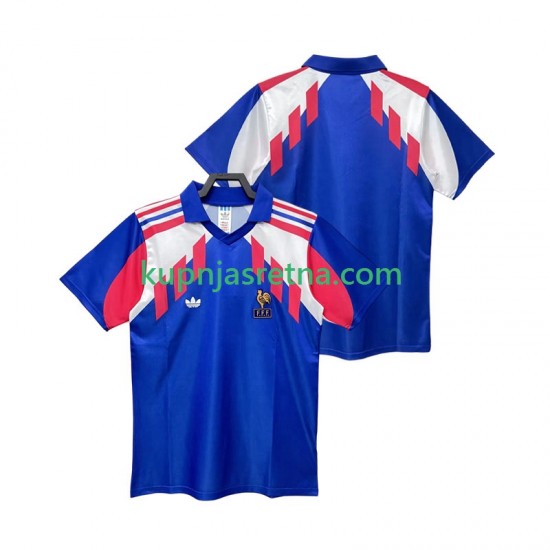 Muškarci Domaći Home Dresova Francuska Retro 1990 Kratkih Rukava