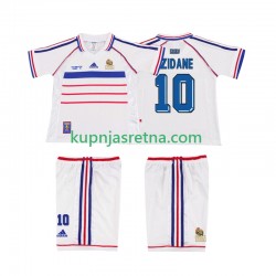 Dječja Gostujući Away Dresova Francuska ZIDANE 10 Retro 1998 Kratkih Rukava