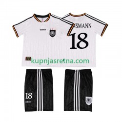 Dječja Domaći Home Dresova Njemačka KLINSMANN 18 Retro 1996 Kratkih Rukava Dječja Domaći Home Dresova Njemačka KLINSMANN 18 Retro 1996 Kratkih Rukava