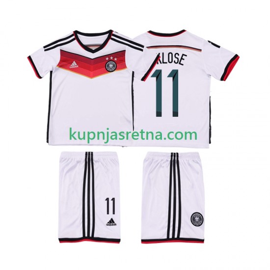 Dječja Domaći Home Dresova Njemačka KLOSE 11 Retro 2014 Kratkih Rukava