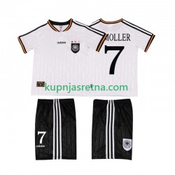 Dječja Domaći Home Dresova Njemačka Moller 7 Retro 1996 Kratkih Rukava Dječja Domaći Home Dresova Njemačka Moller 7 Retro 1996 Kratkih Rukava