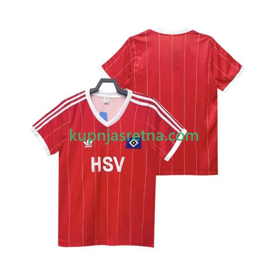 Muškarci Gostujući Away Dresova Hamburger SV Retro 1983 1984 Kratkih Rukava
