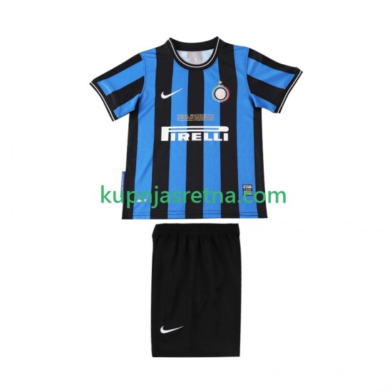 Dječja Domaći Home Dresova Inter Milan Retro 2009 2010 Kratkih Rukava