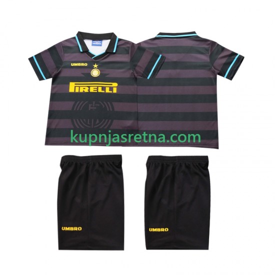 Dječja Treći Dresova Inter Milan Retro 1997 1998 Kratkih Rukava