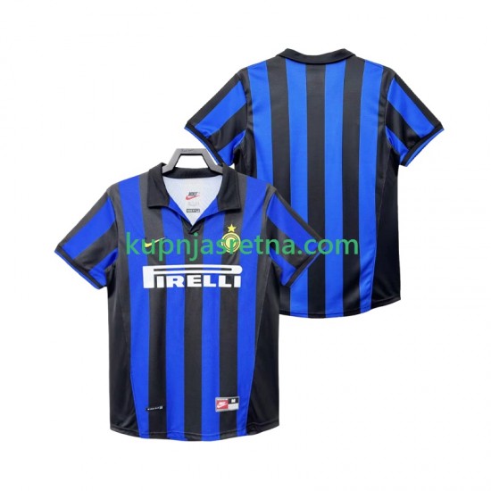 Muškarci Domaći Home Dresova Inter Milan Retro 1998 1999 Kratkih Rukava
