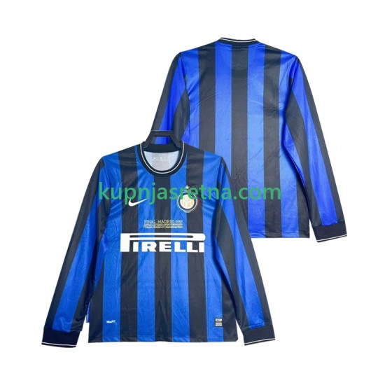Muškarci Domaći Home Dresova Inter Milan Retro 2009 2010 Dugim Rukavima