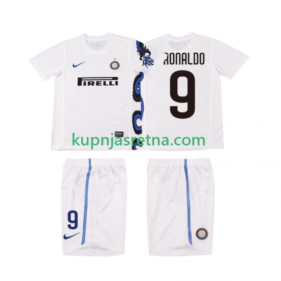 Dječja Gostujući Away Dresova Inter Milan Ronaldo 9 Retro 2010 2011 Kratkih Rukava