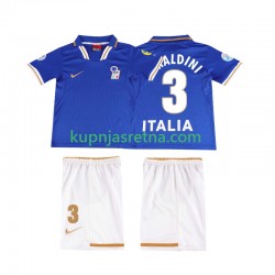 Dječja Domaći Home Dresova Italija MALDINI 3 Retro 1996 Kratkih Rukava Dječja Domaći Home Dresova Italija MALDINI 3 Retro 1996 Kratkih Rukava