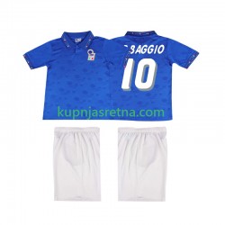 Dječja Domaći Home Dresova Italija Roberto Baggio 10 Retro 1994 Kratkih Rukava Dječja Domaći Home Dresova Italija Roberto Baggio 10 Retro 1994 Kratkih Rukava