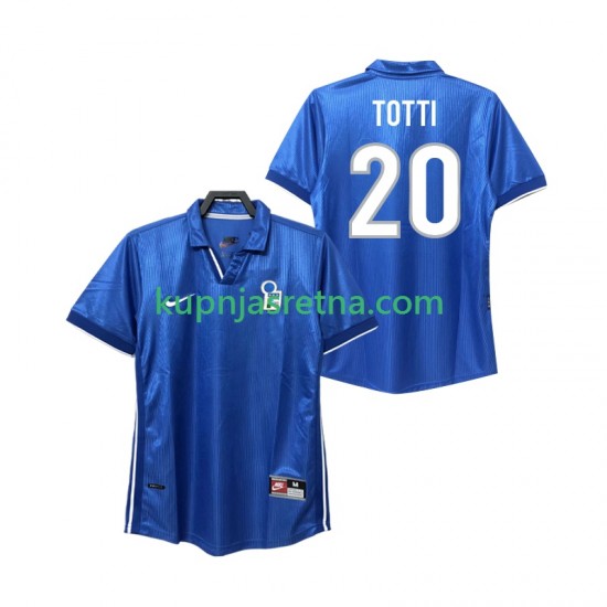 Muškarci Domaći Home Dresova Italija Totti 20 Retro 1998 Kratkih Rukava