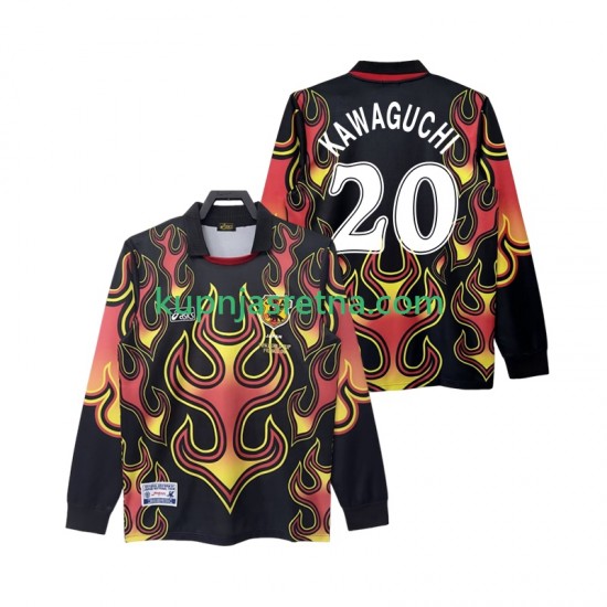 Muškarci Domaći Home Golmanski Dresova Japan KAWAGUGHI 20 Retro 1998 Dugim Rukavima