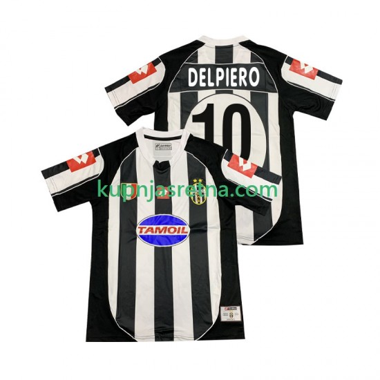 Muškarci Domaći Home Dresova Juventus DEL PIERO 10 Retro 2002 2003 Kratkih Rukava