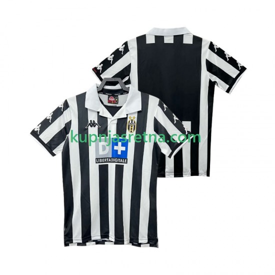 Muškarci Domaći Home Dresova Juventus Retro 1999 2000 Kratkih Rukava