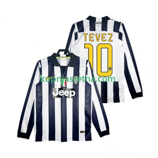 Muškarci Domaći Home Dresova Juventus TEVEZ 10 Retro 2014 2015 Dugim Rukavima