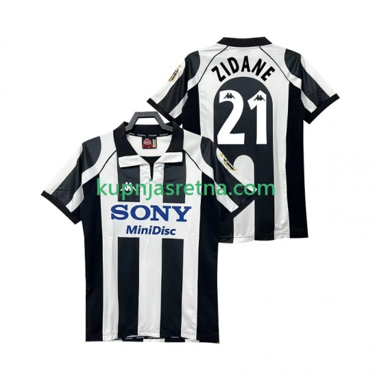 Muškarci Domaći Home Dresova Juventus ZIDANE 21 Retro 1997 1998 Kratkih Rukava